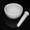 Porcelain Mortars With Spout and Pestles 160mm