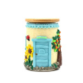 Blue leisure cabin 3D Cartoon Storage Holder