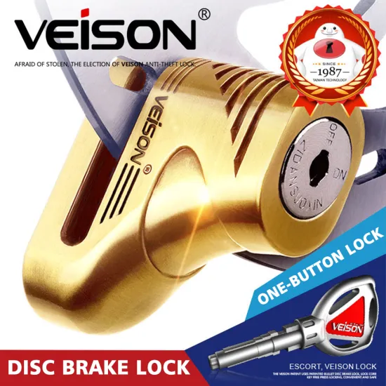VEISON Motorbike disc lock MTB 5mm Pin Bicycle Moto Scooter Rotor Brakes Padlock Disc Lock Theft pretection Brake Lock system