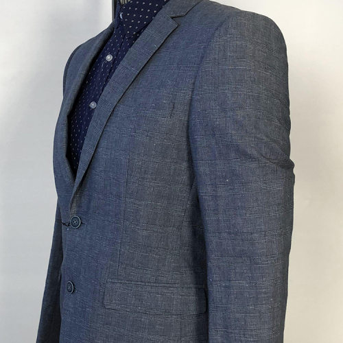 men grid business blazer suits