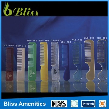 N162 Best selling whippy plastic hair styling hotel comb with color