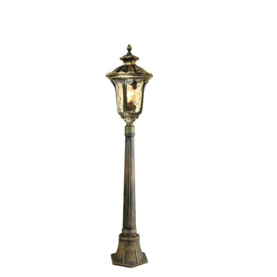 Hot Sale Antique Gold LED Garden Bollard Light Lantern Pillar Lamp