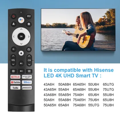 Factory Direct Sales: New RC ERF3M90H TV Remote Control for Hisense Smart Google TV
