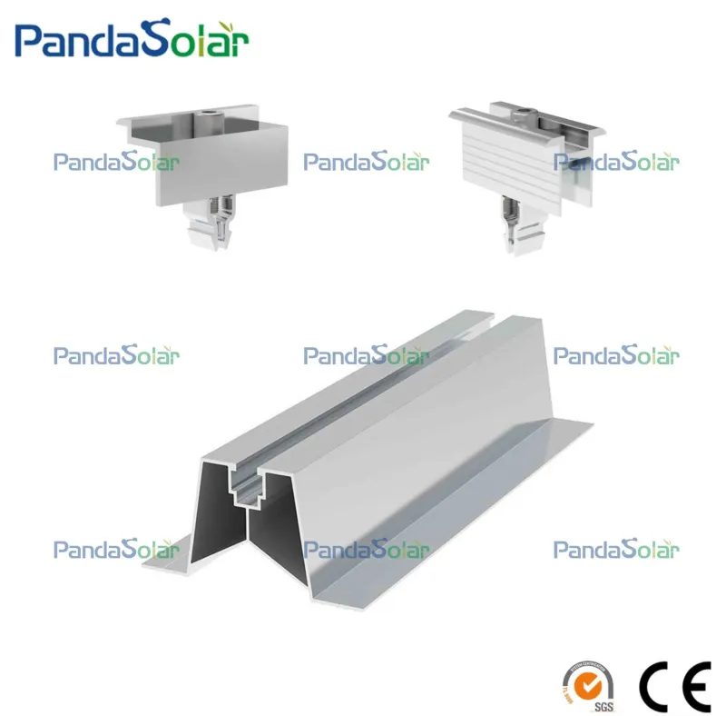 Aluminium U50b Short Rail Solar Bracket System