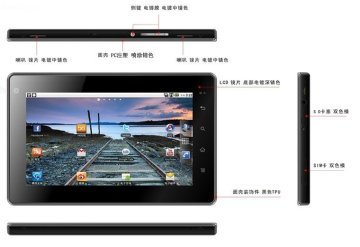 Capacitive Google Android 2.2 7 Inch Tablet Pc Computer Netbook Touch Screen For Students