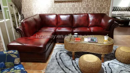 High End Luxury Office Modular Sofa Set - Genuine Leather Sectional Sofa for Home Living Room