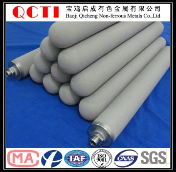 Compressed air filter with titanium