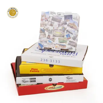 Custom Corrugated Cardboard Pizza Boxes with Logo: Square Paper Pizza Box Solutions