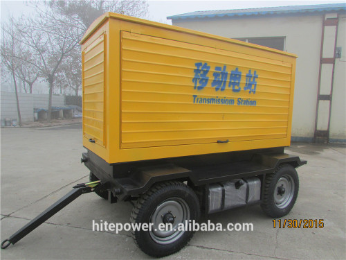 CE&ISO approved single phase 150kw /187kva waterproof portable diesel generator with 4 wheels