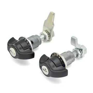 Zinc Alloy T Handle Black Tongue Lock E3 Airfoil Cabinet Handle Compression Lock