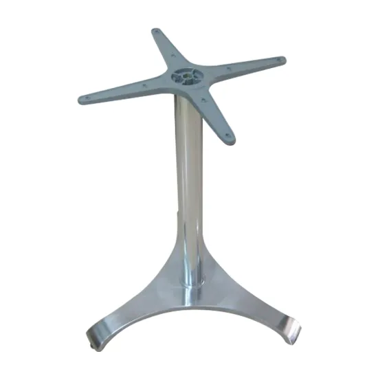 Irregular Base Aluminum Cross Three Feet Cast Aluminum Table Base