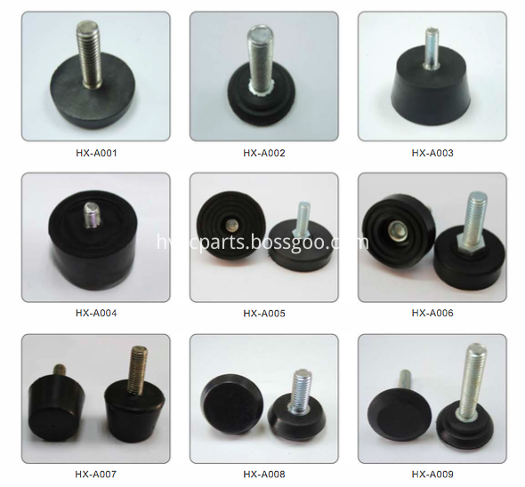 Rubber vibration mounts