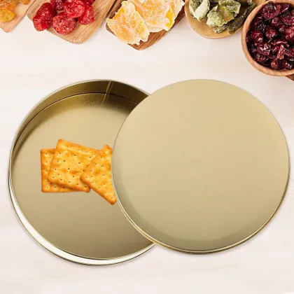 Airtight Metal Tin Containers for Custom Danish Biscuit Cookies and Cakes