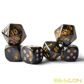 Customized Two-Tone Gemini Dice in Different Colors and Effects