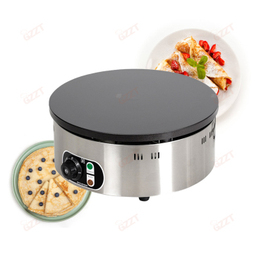 Elektrisch commercieel gas crêpe maker met houten spreider, 40 cm diameter