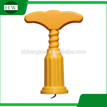 LOGO printed plastic wine bottle opener promotional wine bottle opener with stainless steel corkscrew