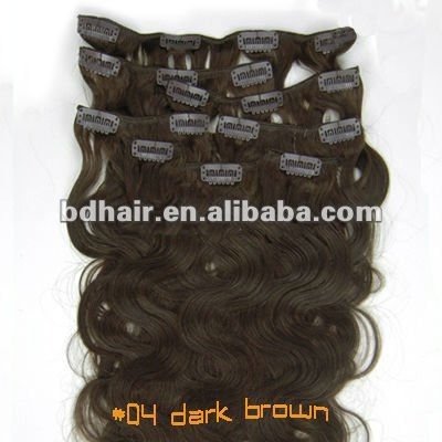 Hot Selling Clips in human hair extensions for black women