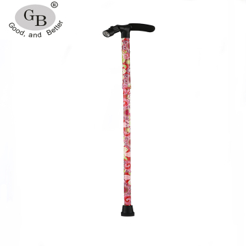 2017 cheap NEW Folding Walking Cane with LED Light Walking stick for Hiking and Mountain climbing