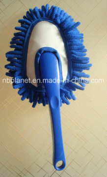 Chenille Heart Shape Plastic Grip Car Duster Brush