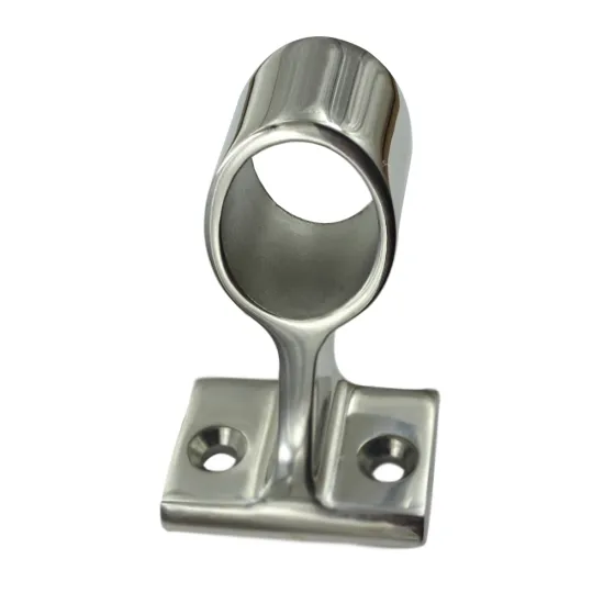 Marine Hardware 316 Stainless Steel Boat Hand Rail Fitting Front Center End Bracket Stanchion Pipe Tube