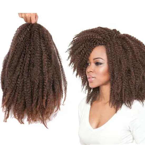 Marley Twist Crochet Hair Synthetic Kinky Twist Crochet Hair Extensions Marley Crochet Faux Locks Hair For Women