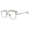 Light Titanium Optical Designer Aviator Style Glasses