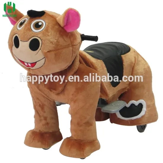 HI CE Plush battery Donkey animal scooter horse toy kiddie car in mall