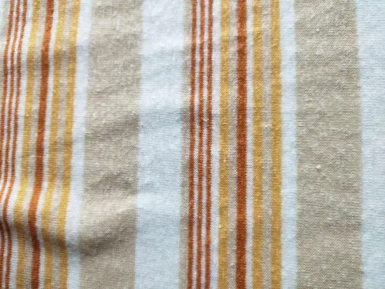 Linen Poly Stripe Hacchi Jersey