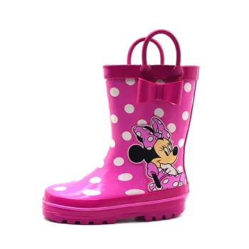 Pink Cartoon Rubber Shoes for Children