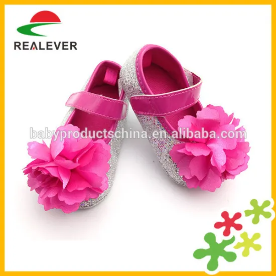 RE1086 Glitter PU sweet baby shoes wholesale beautiful baby girl shoes
