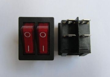 Kcd4 6pins 15a 250v 20a 125v Ac Boat Like Rocker Switch With Neon Lamp Electric Switches