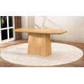 Modern Square Coffee Table with Wooden Design