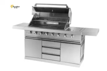 Hot Selling Stainless Steel BBQ Grill Gas Outdoor Kitchen Island