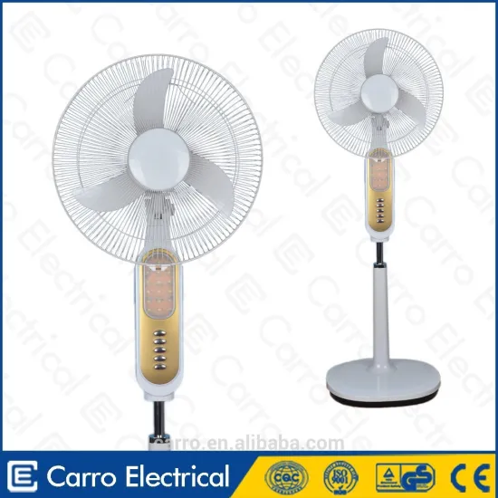 Carro Electrical 18inch 12v 40w electric rechargeable battery fan with led