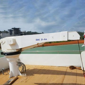 Crine de yacht de grue à petit bateau 1T4M, structure simple