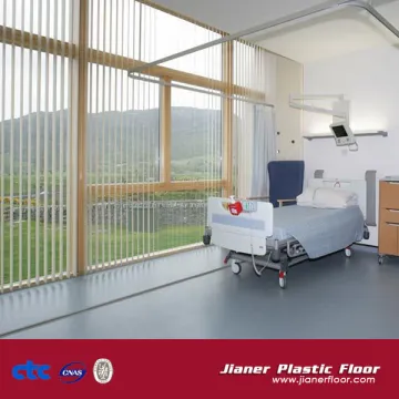 Durable anti-bacterial pvc hospital flooring
