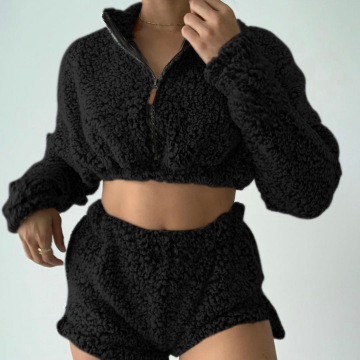 Cozy Designer Soft Plush Pajama Set for Women