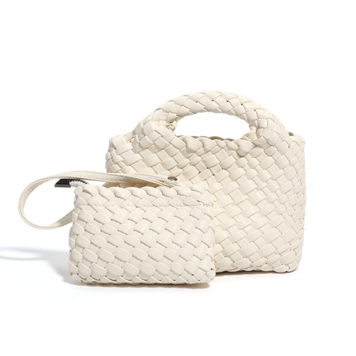 Leather Hand-woven Women's Bag Set