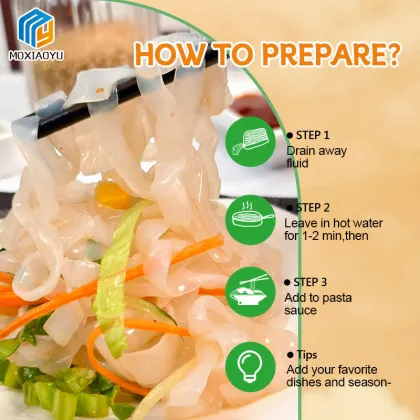 Halal Certified Organic Low-Calorie Shirataki Noodles: A Customized Konjac Fettuccine Meal Replacement Option