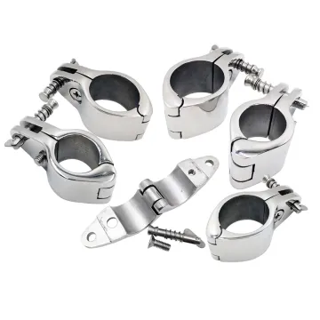 316 Stainless Steel Marine Hardware: Bimini Top Hinged Jaw Slide Rail Mount