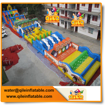 hot sale outdoor giant inflatable obstacle course game on promotion for kids and adult