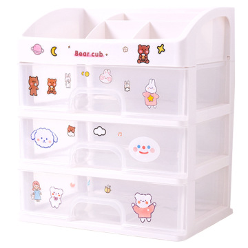 Creative Desktop Storage Box: Stationery and Tape Organizer