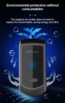 PM2.5 negative ion wearable air purifier