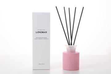 Diffuseur à roseaux en bouteille à ondulation cylindrique Lonimax