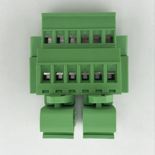 din rail mounted with flange pluggable terminal block