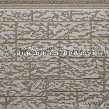 wall cladding construction materials/PU Decorative Siding Sandwich Panel/facade panel/wall texture material /unipan