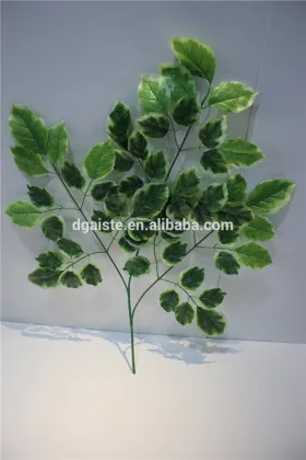 brand name artificial plants artificial leaf branch green leaf decor banyan leaf