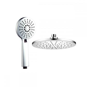 New tech 6 inch full chrome ABS 5-function high pressure fixed shower head