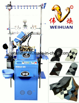 Weihuan (WH) Twin Feeder Computerized Socks Knitting Machine for Weaving Terry and Plain Socks (WH-6F-R)