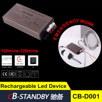 led emergency inverter power kit with internal battery to light up 3-40W LED lamp when emergency